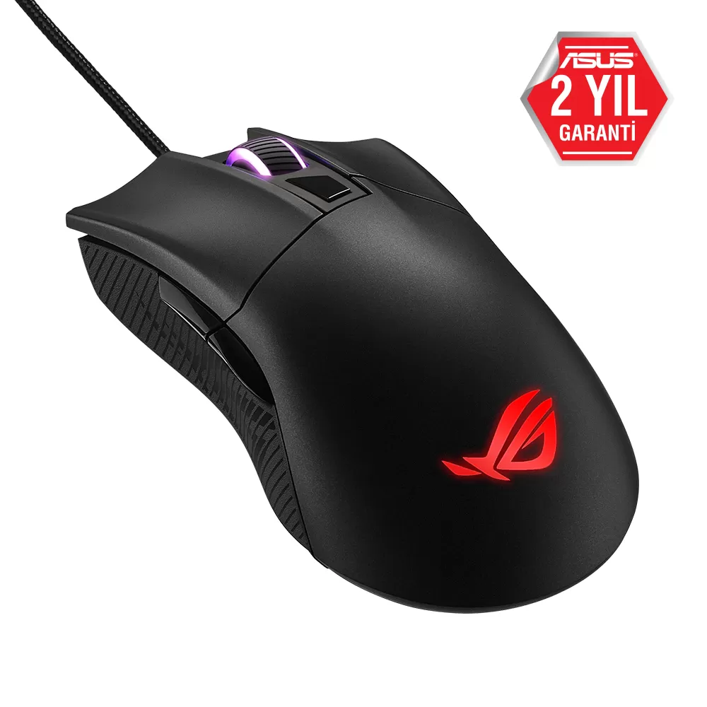 Asus ROG Gladius II Core P507 RGB Ergonomik Optik Kablolu Oyuncu Mouse